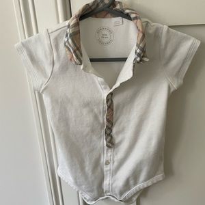 Burberry Children collared onesie